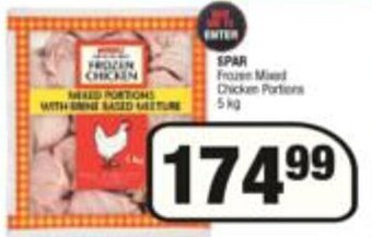 Spar Spar Frozen Mixed Chicken Portions 5kg offer