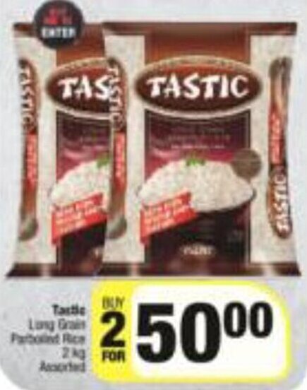 Spar Tastic Long Grain Parboiled Rice 2kg offer