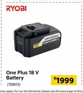 One plus 18 v battery