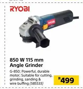 850 w 115 mm angle grinder