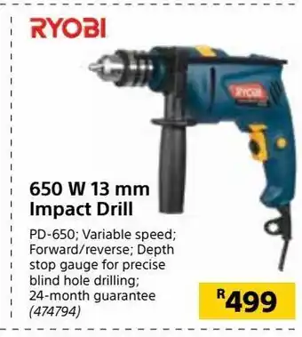 650 w 13 mm impact drill