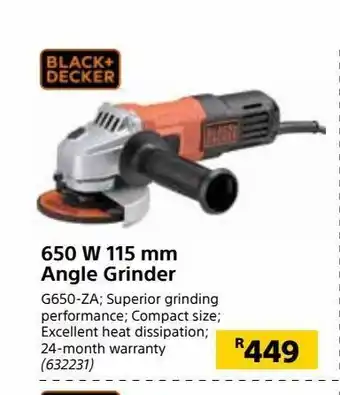 650 w 115 mm angle grinder