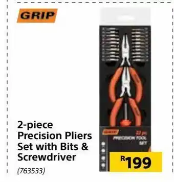 2- piece precision pliers set with bites & screwdriver