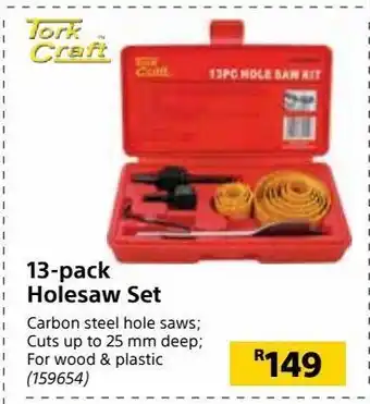 13-pack holesaw set