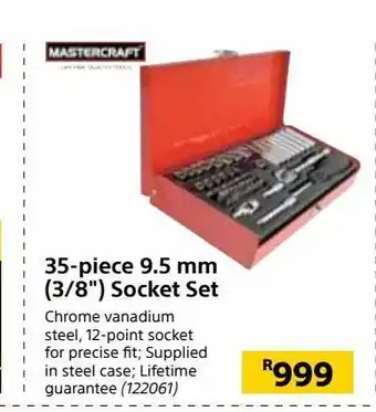 Builders Trade Depot 35-piece 9.5 mm (3/8") socket set offer