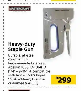 Builders Trade Depot Heavy-duty staple gun offer