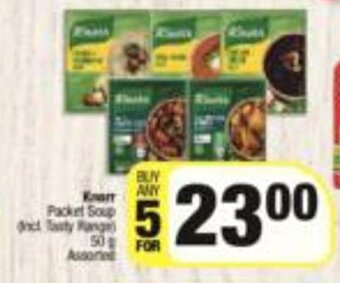 Spar Knorr Packet Soup 50g Assorted offer
