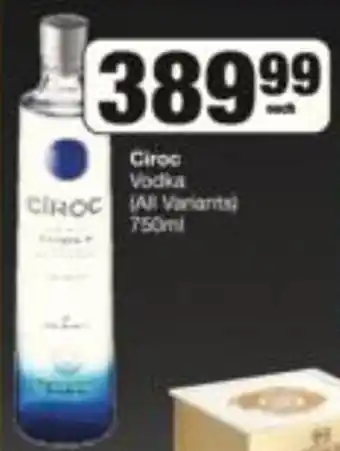 Spar Ciroc Vodka (All Variants) 750ml offer