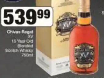 Chivas Regal XV 13 Year Old Blended Scotch Whisky 750ml