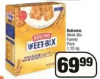 Spar Bokomo Weet-Bix Family Pack 1.35 kg offer
