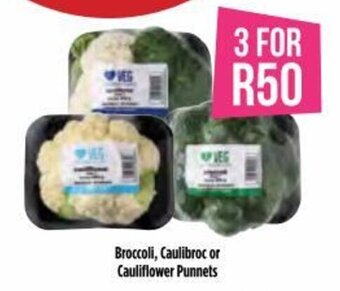 Broccoli, Caulibroc or Cauliflower Punnets