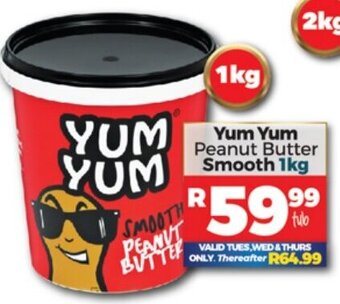 Take 'n Pay Yum Yum Peanut Butter Smooth 1kg offer