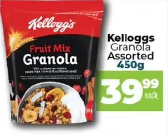 Take 'n Pay Kelloggs Granola Assorted 450g offer