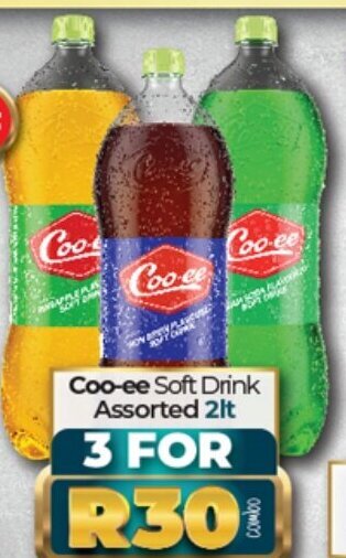 Take 'n Pay Coo-ee Soft Drink Assorted 2lt offer