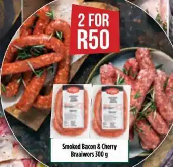 Food Lover's Market Smoked Bacon & Cherry Braaiwors 300g offer
