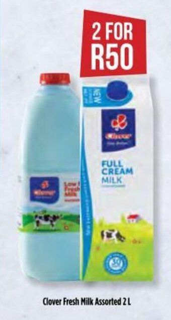 Food Lover's Market Clover Fresh Milk Assorted 2 L offer