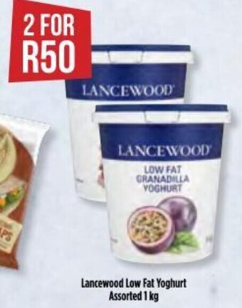 Food Lover's Market Lancewood Low Fat Yoghurt Assorted 1 kg offer