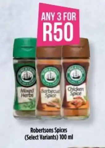 Food Lover's Market Robertsons Spices (Select Variants) 100 ml offer