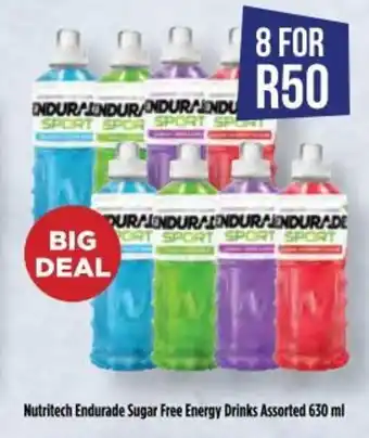 Food Lover's Market Nutritech Endurade Sugar Free Energy Drinks Assorted 630 ml offer