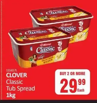 Clover classic tub spread