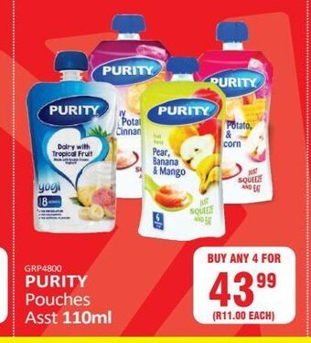 Purity pouches
