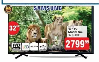 KitKat Cash and Carry Samsung 32" tv model no. 32n5000 offer