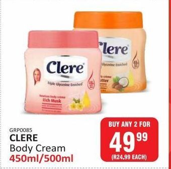 Body cream clere