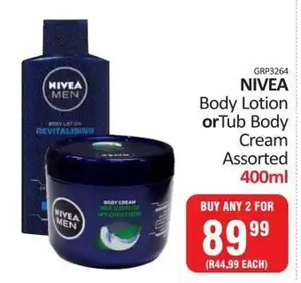 KitKat Cash and Carry Nivea body lotion or tub body cream offer