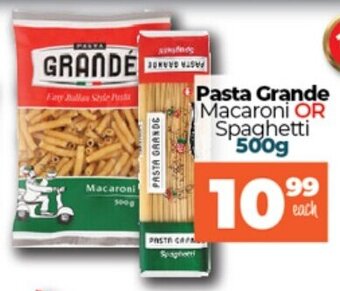 Pasta Grande Macaroni or Spaghetti 500g
