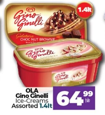 Take 'n Pay OLA Gino Gineli Ice-Creams Assorted 1.4lt offer