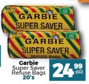 Take 'n Pay Garbie Super Saver Refuse Bags 20's offer