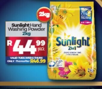 Take 'n Pay Sunlight Hand Washing Powder 2kg offer