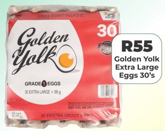 1UP Golden Yolk Extra Large Eggs 30's offer