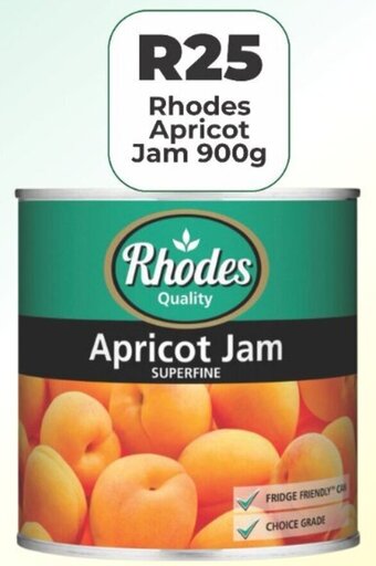 Rhodes Apricot Jam 900g