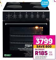 Game Univa 4 Plate Undercounter Oven & Hob Set U336B offer