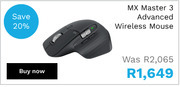 First Shop Logitech MX Master 3 Advanced Wireless Mouse offer