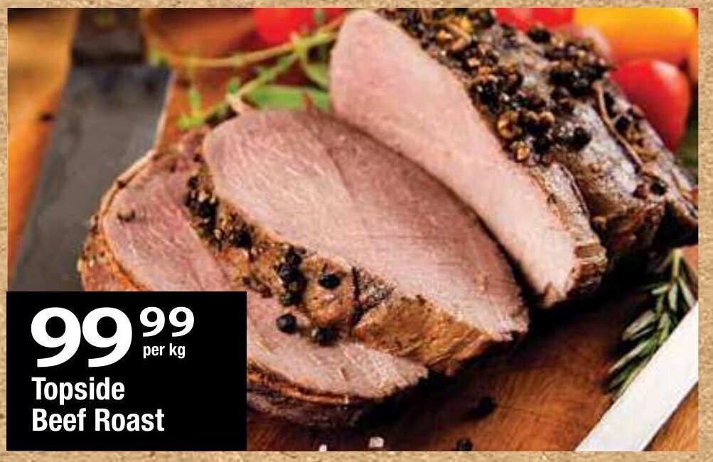 Topside Beef Roast per kg offer at Oxford Freshmarket