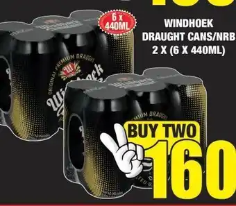 Boxer Liquors Windhoek draught cans / nrb 2 offer