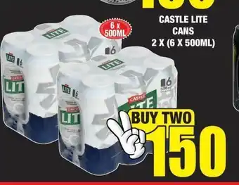 Boxer Liquors Castle lite cans 2 offer