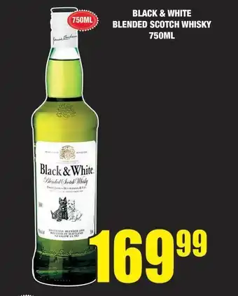 Boxer Liquors Black & white blended scotch whisky offer