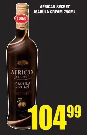 Boxer Liquors African secret marula cream offer