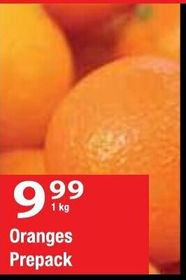 Oxford Freshmarket Oranges Prepack 1kg offer