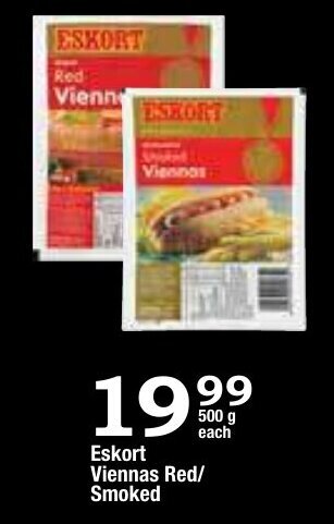Oxford Freshmarket Eskort Viennas Red/ Smoked 500g offer