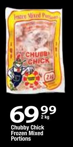 Oxford Freshmarket Chubby Chick Frozen Mixed Portions 2kg offer