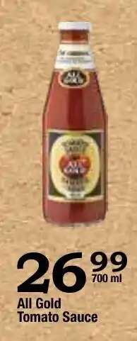 Oxford Freshmarket All Gold Tomato Sauce 700ml offer