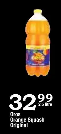 Oxford Freshmarket Oros Orange Squash Original 2.5 Litre offer
