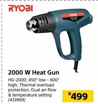 Builders Warehouse 2000 w heat gun offer