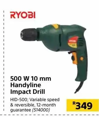 Builders Warehouse 500 w 10 mm handyline impact drill offer