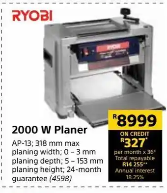 Builders Warehouse 2000 w planer offer