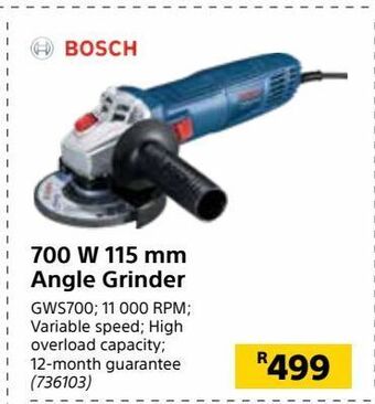 Builders Warehouse 700 w 115 mm angle grinder offer